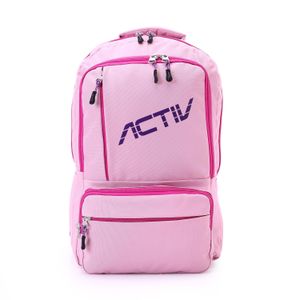 Activ Front Zipper Pocket With  Logo Backpack - Pink