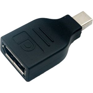 موصل وموصل طرفي Mini DP DisplayPort ذكر إلى DisplayPort DP أنثى محول فيديو صوت/فيديو