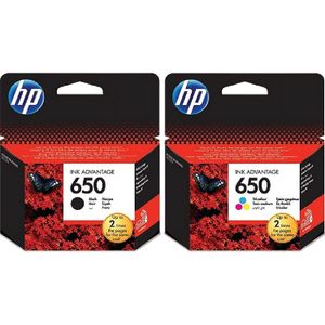 HP set 650 black+Tri-color Original Ink Advantage Cartridge (