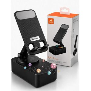 M-1 Plus Desktop Mobile and Tablet Stand with Bluetooth Speaker - 360° Rotation, 2000mAh Battery Lasts Up to 7 Hours, Supports USB Flash Drives, Foldable and Anti-Slip Design - Colors Sent Randomly