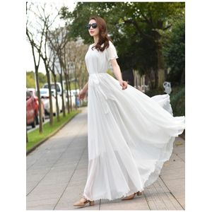 Fashion (Blue)SOMOIA L-4XL Plus Size Dress Women Wholesale Dropshipping  Solid Color Loose V-Neck Wedding Dress Long Dress Advanced Skirt SAB @ Best  Price Online