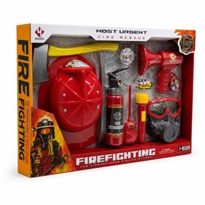 Fire Fighting Role Play Rescue Set for Kids with Helmet and Accessories - F015D