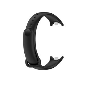 سوار سيليكون لساعة شاومي الذكية 8، أساور رياضية، حزام ساعة، حزام بديل لساعة شاومي مي باند 8 (أسود)