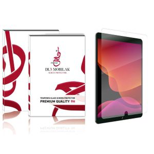واقي شاشة، متوافق مع iPad 10.2-Inch (9th/8th/7th Generation, 2021/2020/2019) Tempered Glass Film (HD Crystal) (Easy Installation) (Scratch Resistant) (9H Hardness)، من زجاج، تصميم مقاوم للخدش، تصميم نحيف وخفيف - شفاف