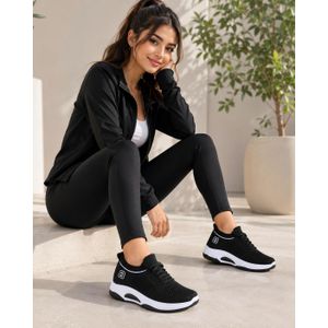 Lace-up Sneakers For Women - Black No 415