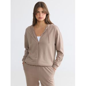 LC Waikiki Soft Touch Oversize Women's Zippered Sweatshirt