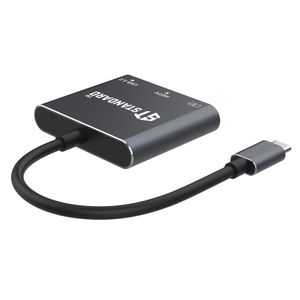 Standard 9175 محول USB-C 3 في 1 مع HDMI بدقة 4K، USB 3.0، شحن PD سريع بقوة 100 وات ونقل بيانات حتى 5Gbps