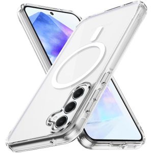 جراب حماية للهاتف، متوافق مع MagSafe) Slim Magnetic Bumper، من PC، TPU، متوافق مع MagSafe، حماية ماصة للصدمات - شفاف
