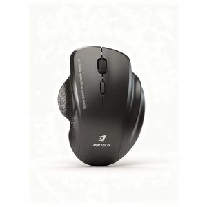 Jertech Elite W500 Wireless Mouse in Black with RGB Lighting, Ergonomic Design for Gaming and Daily Use
