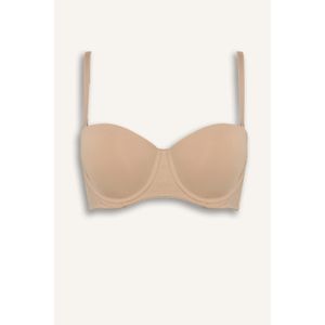 Defacto Micro Covered Padded Underwired Strapless Bra