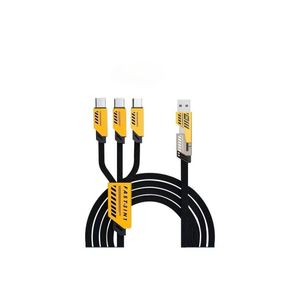 GaN Mecha Cable 4-in-1 6A Super Fast Charging 240W Data Cable â€“ Compatible with Apple, Huawei, Samsung & Android