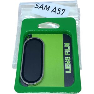 Camera Screen Protector (Lens) Compatible with Samsung A57 Full Coverage Lens Glass Scratch Resistant High Hardness Easy Installation by Amarah Store (Black)