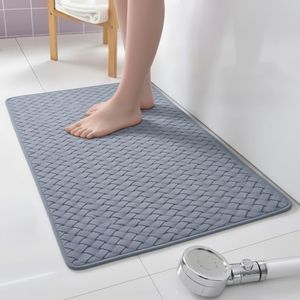 دواسة حمام PVC مانعة للانزلاق مقاس ٧٥ * ٣٥ سم مع أكواب شفط – تصريف سريع للمياه وسهلة الغسيل