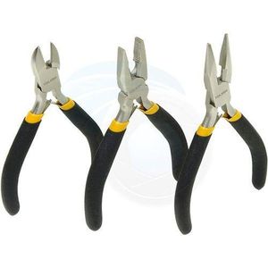 Tolsen Mini Pliers Set 3 Pieces (4.5in)