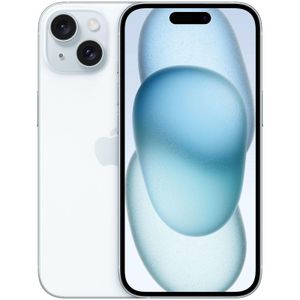 Apple ابل ايفون 15 بشريحة اتصال واحدة، 128 جيجابايت، 6 جيجا رام، شبكة الجيل الخامس- ازرق 