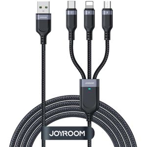 JOYROOM كابل من جويروم بطول 1.2 متر نوع USB متوافق مع الهواتف الذكية والأجهزة اللوحية والكاميرات والمكبرات الصوتية