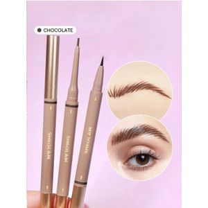 SHEGLAM Originall-Shein Brows On Demand 2 In 1 Brow Pencil Chocolate Waterproof Sweat Proof Long Lasting Eyebrow Pen & Cream Gel