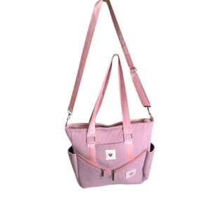 حقيبة كروس بودي بمقبض مخملي مضلع و3 سوست، مناسبة للسفر، مع حزام كتف، قابلة للطي، مقاومة للماء وخفيفة الوزن. مثالية للجيم والشاطئ والعطلات القصيرة وأمتعة الطائرة والسفر.