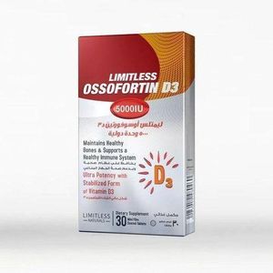 Limitless OSSOFORTIN D3 5000 IU 30 TAB