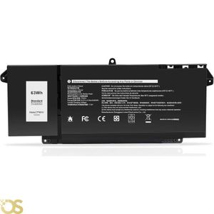 Os بطارية متوافقة مع Dell Latitude 5320 7320 7420 7520 من الجيل الحادي عشر (7FMXV)  ضمان لمدة 3 أشهر (15.2V / 63Wh ≈ 4140mAh)