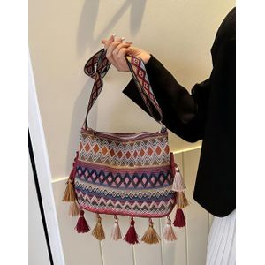 SHEIN Large Capacity Fashionable Korean Style Tassel Casual BagNew Multifunctional Shoulder Crossbody