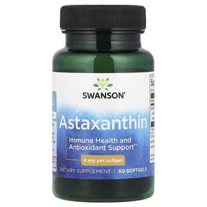 Swanson  Vitamins, Astaxanthin, 4 mg, 60 Softgels
