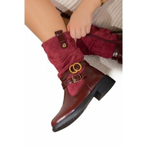 Perfectly molded leather mini boots