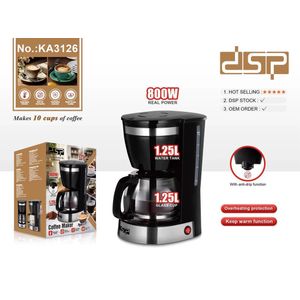 Dsp espresso machine with grinder and steam pipe KA3125