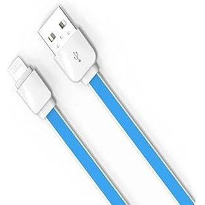 Ldnio Smart Edge USB Cable Compatible with iPhone, 1M, Blue White