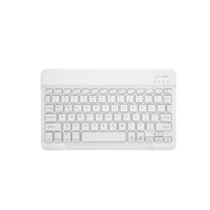 Wireless Keyboard, Mini Portable Bluetooth Keyboard, Ultra Slim Quiet Ergonomic Keyboard with Rechargeable Battery for iOS, Android and Windows - White