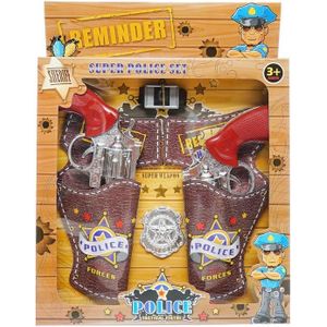 Cowboy Gun Toy 2 Pieces For Boys - Multi Color Ofer-346