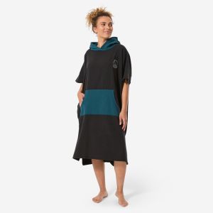 Decathlon Adult Surf Poncho - 500 black
