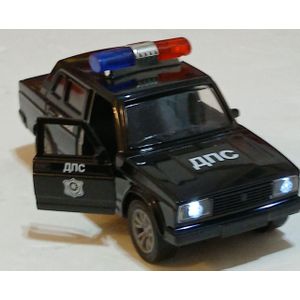METAL CLASSIC BLACK POLICE CAR