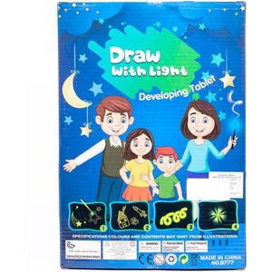 تابلت رسم وكتابة بالضوء للأطفال مع قلم إضاءة – لعبة تعليمية إبداعية