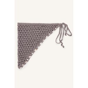 Defacto 100% Cotton Crochet Triangle Bandana