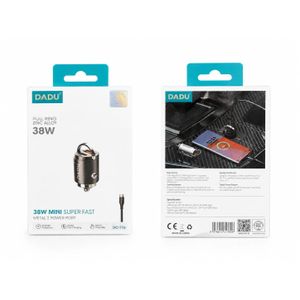شاحن سيارة DADU DC-176 بقدرة 38W – شحن سريع بمنفذي USB-A وType-C