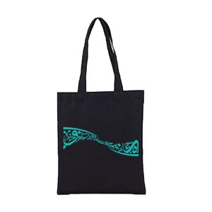 black tote bag AL LELA ALKBERA from the big night with high quality print
