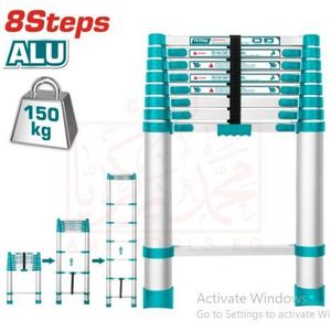 TOTAL سلم تلسكوبي 8 درجات - 2.6 متر (THLAD08081)