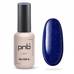 PNB طلاء أظافر جل  Twilight Spark باللون الأزرق مع لمعة (8 مل)