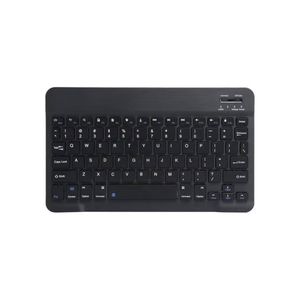 Wireless Keyboard, Mini Portable Bluetooth Keyboard, Ultra Slim Quiet Ergonomic Keyboard with Rechargeable Battery for iOS, Android and Windows - Black