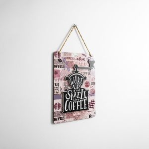 تابلوه كوفي 3D معلق من طبقتين ديكور مميز للمطبخ مقاس 30في20 سم، طباعة لامعة باشكال كوفي مقاومة للتقشير والأتربة، تعلق علي مسامير ، اختيار مثالي لزينة المطبخ