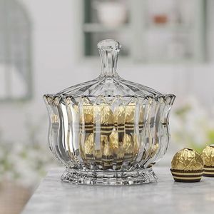 Brasilia وعاء سكر زجاجي شفاف بجدار مضلع وشكل أنيق (Brazilia)