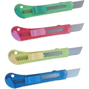 Multi Color Plastic Cutter Scissors Safe Cutting Tool For Office And Home - Multi Color