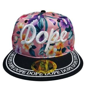 Dope Snapback Flat Bim Hiphop Hat Baseball Cap pink