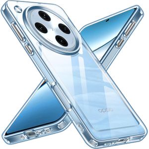 I فولر حافظة حماية شفافة مضادة للصدمات والخدوش بتصميم رفيع وشفاف لموبايل اوبو فايند X8 برو، حماية عسكرية، مضادة للصدمات والخدوش