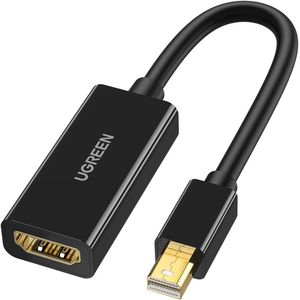 Ugreen محول Mini DisplayPort إلى HDMI (Thunderbolt 2.0)، كابل محول Mini DP إلى HDMI بدقة 4K، متوافق مع MacBook Pro وMacBook Air وiMac وSurface Book Pro 4/5 وThinkpad وGoogle Pixel Chromebook 40360