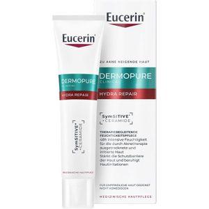 Eucerin DermoPure Clinical Hydra Repair 40ml Face Moisturizer for Redness and Irritation from Acne Medication, Face Cream for Oily and Acne Prone Skin with Ceramides