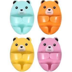 مجموعة خطافات تعليق للمقابس والحبال، 4 منظمات مقابس وحوامل كابلات ومقابس بلاستيكية للتثبيت على الحائط أو الألواح المثقبة، مناسبة للمطبخ والأجهزة والشواحن