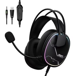 Onikuma X91 RGB Wired Gaming Headset - Black