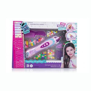 مجموعة تزيين الشعر بالخرز - ماكينة لضم الخرز وتصفيف الشعر